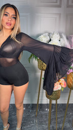 Body velato farfalla