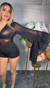 Body velato farfalla