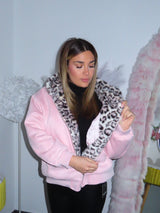 Felpa con pelliccia all interno I love cat