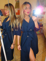 Trench lungo soprabito