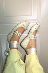 Scarpe ballerine Paris con stringhe e lacci