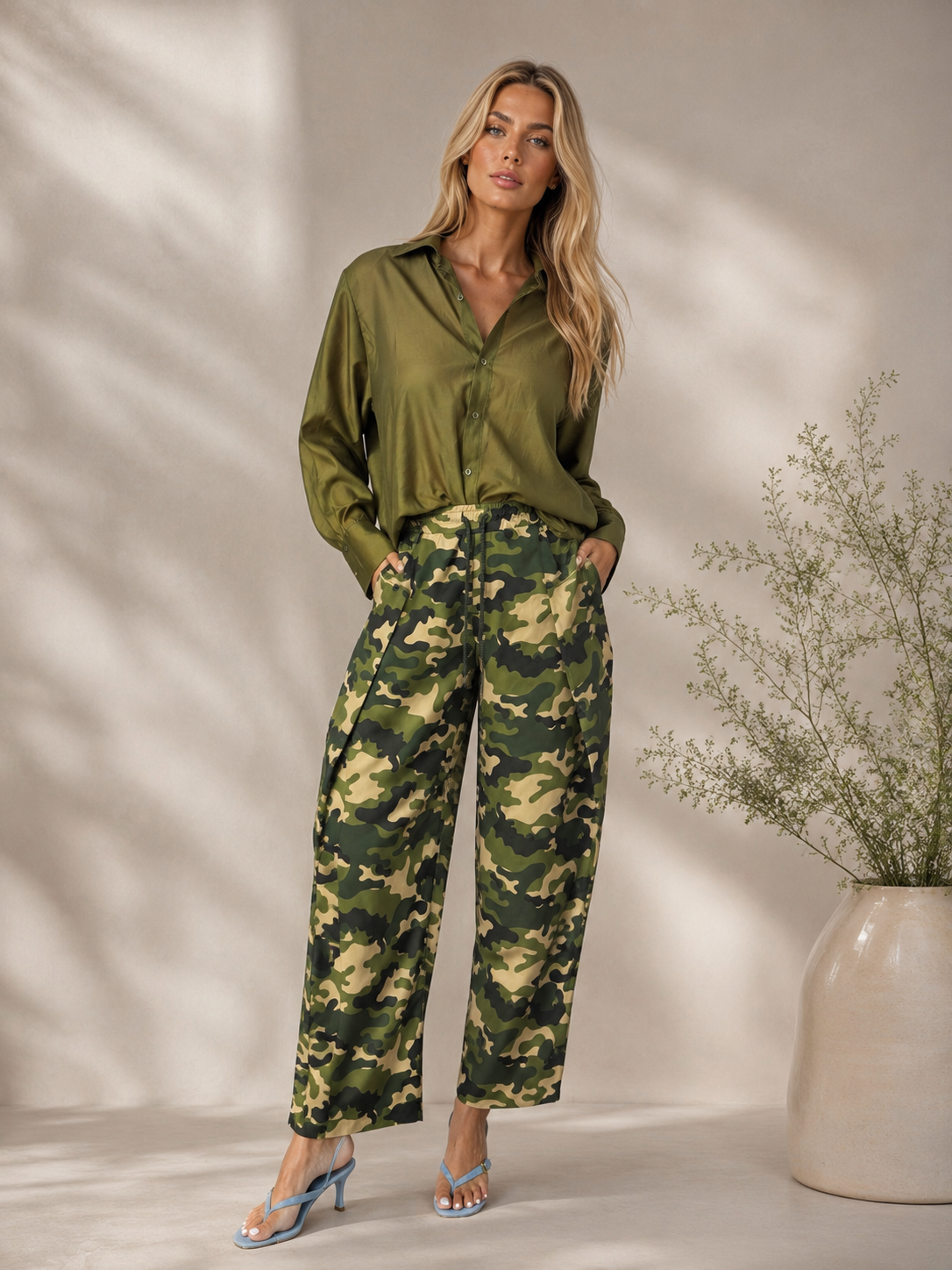 Pantalone cargo militarizzato justwest