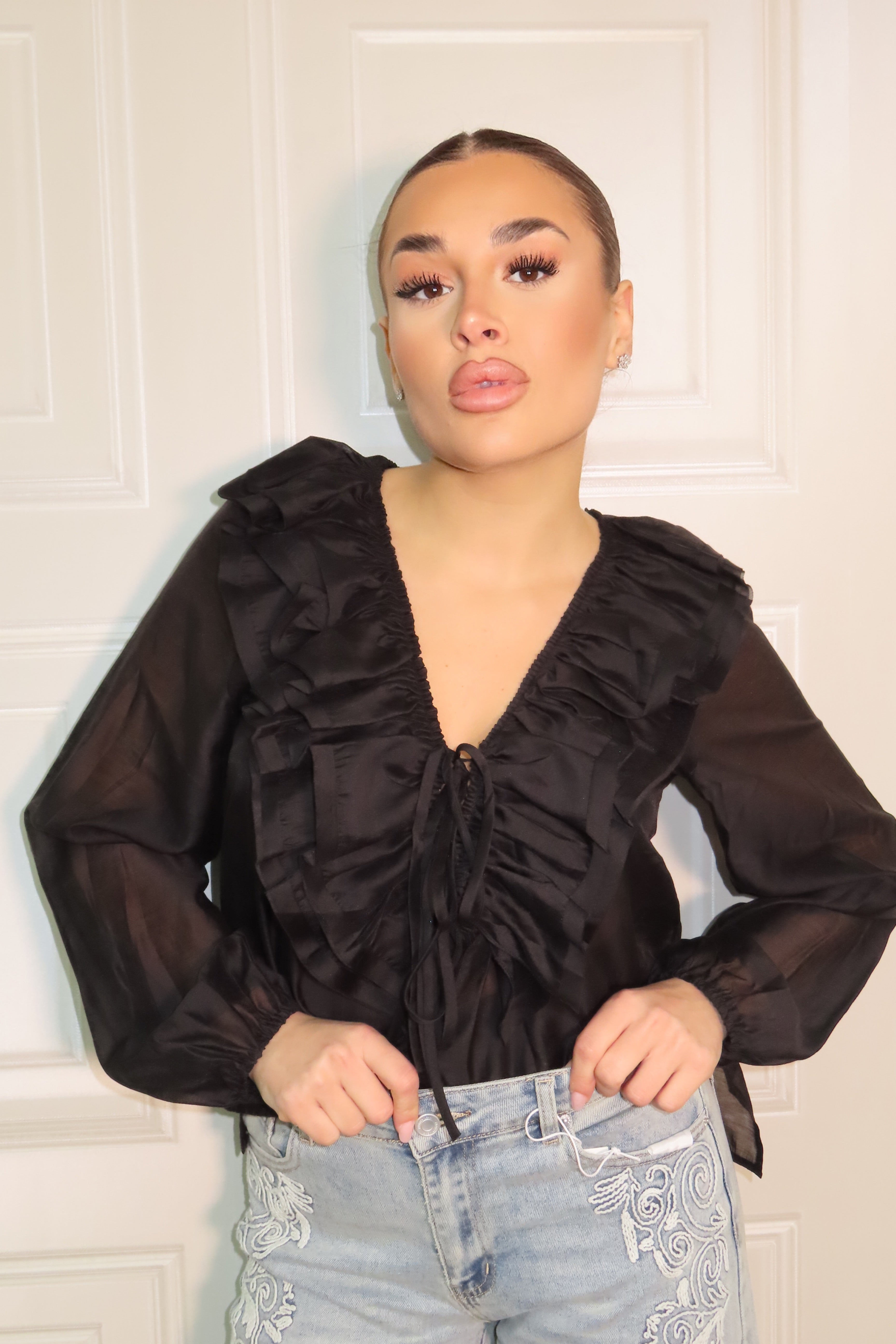 Camicia organza morbida