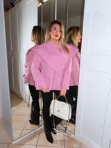 Giubbino con mantella removibile triangolo Clarisse