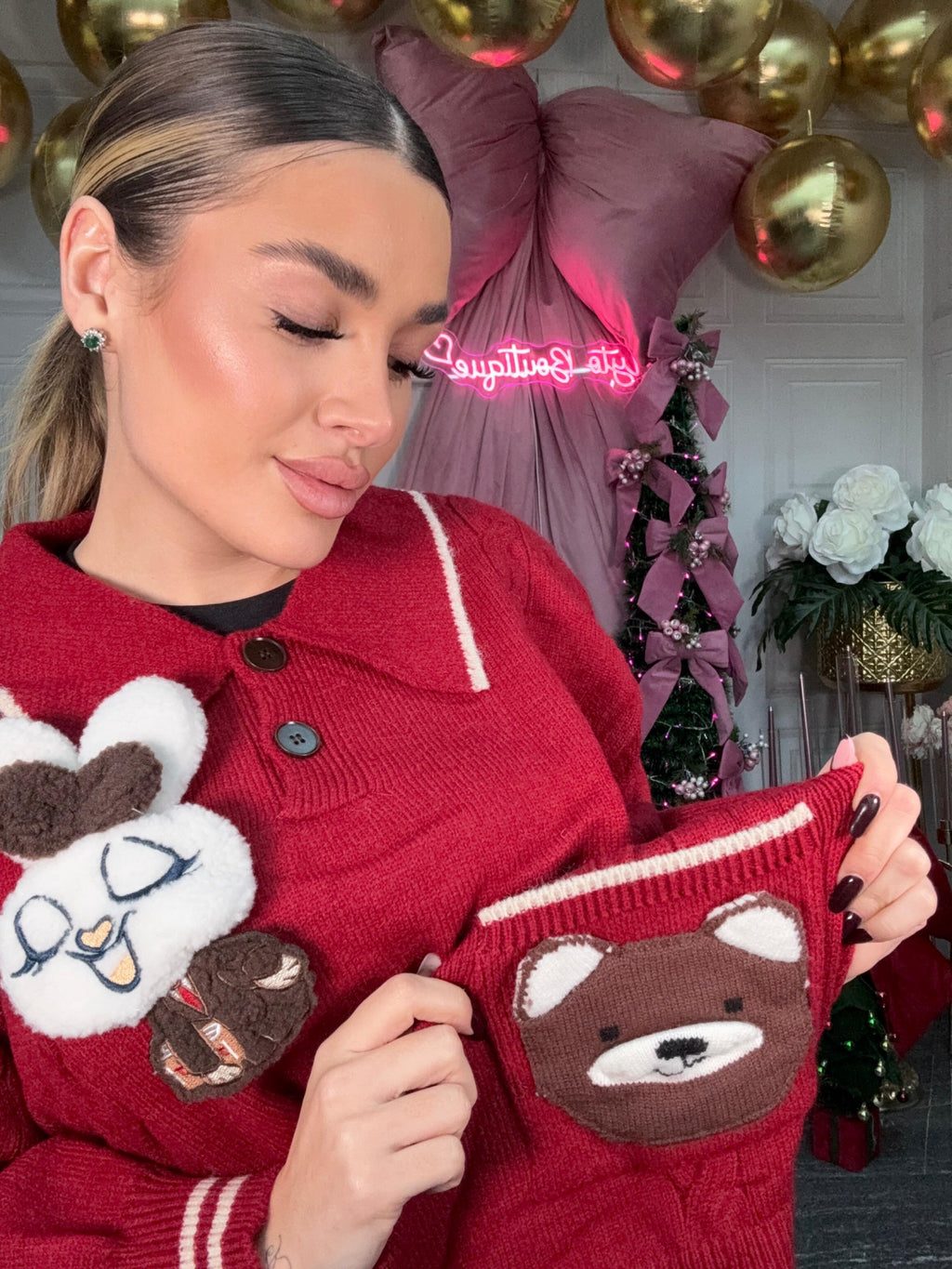 Maglione Teddy red
