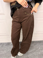 Jeans brownie star gold