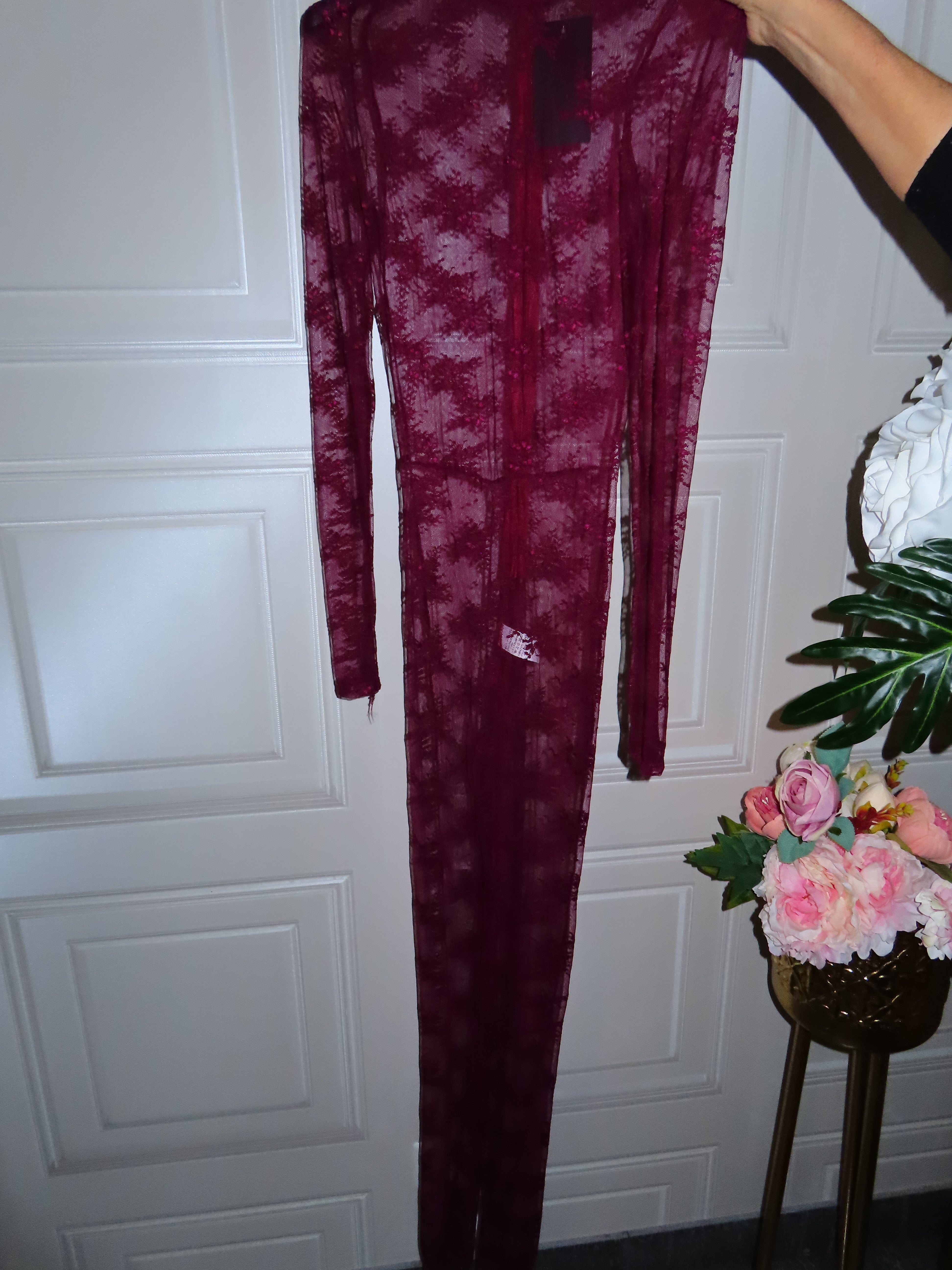 Tuta intera pizzo velata Amanda