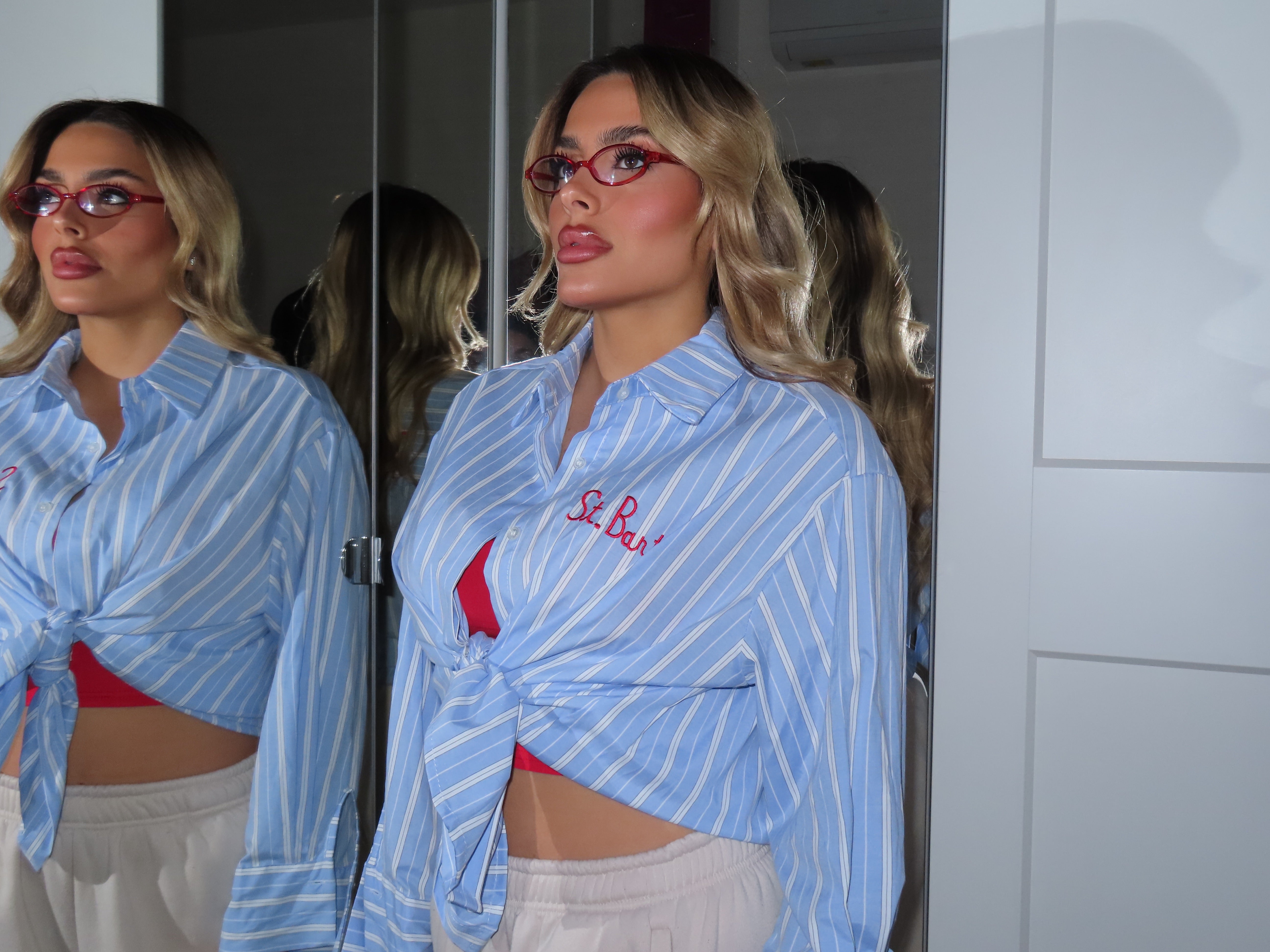 Camicia a righe Santo