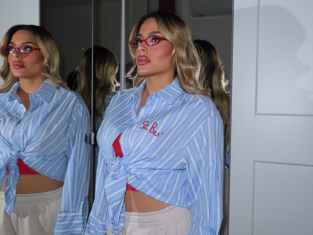Camicia a righe Santo