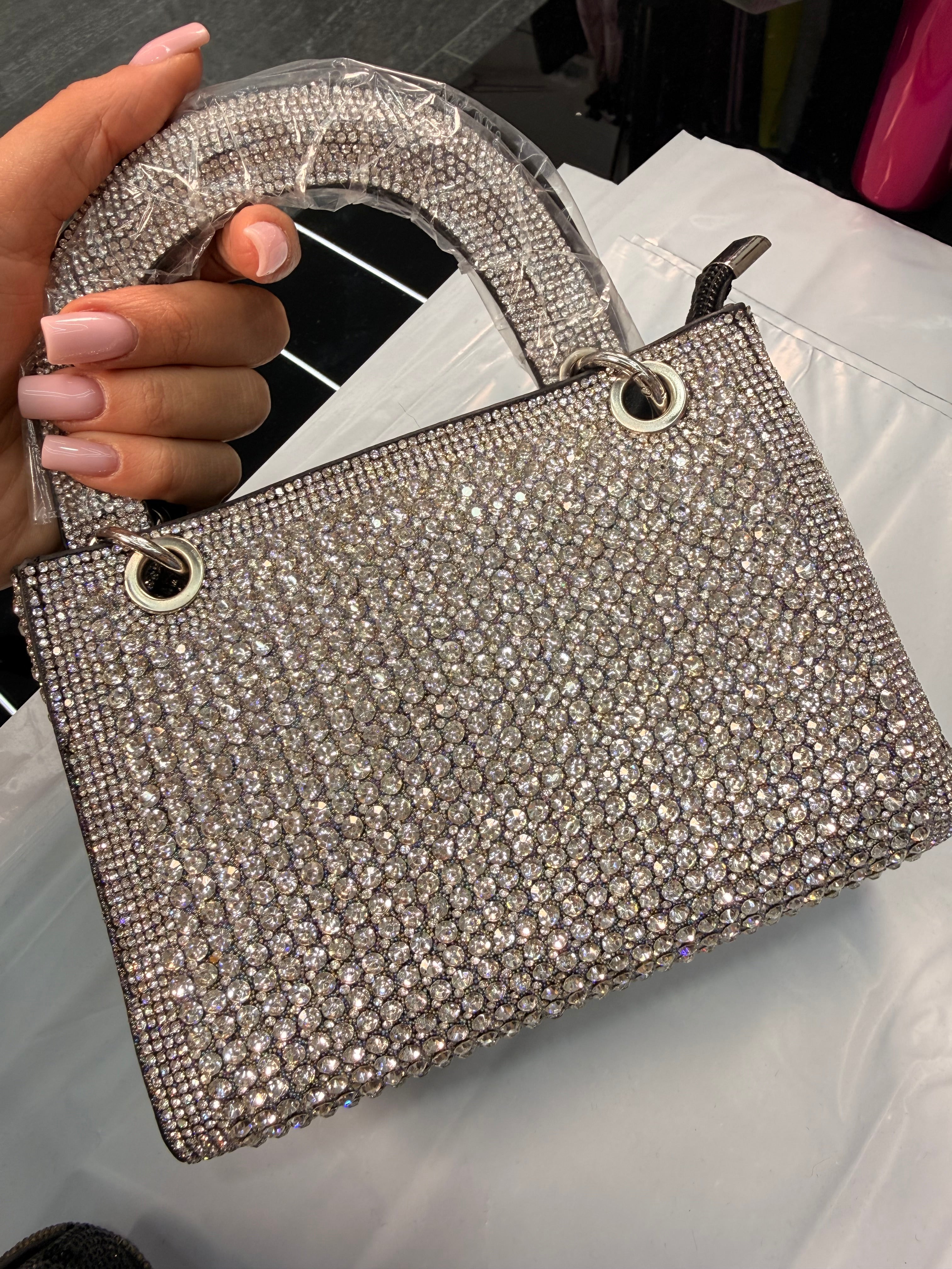 Borsa brillantini con tracolla Myto lady