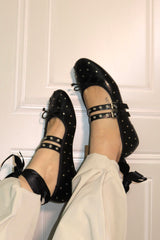 Scarpe ballerine Paris con stringhe e lacci