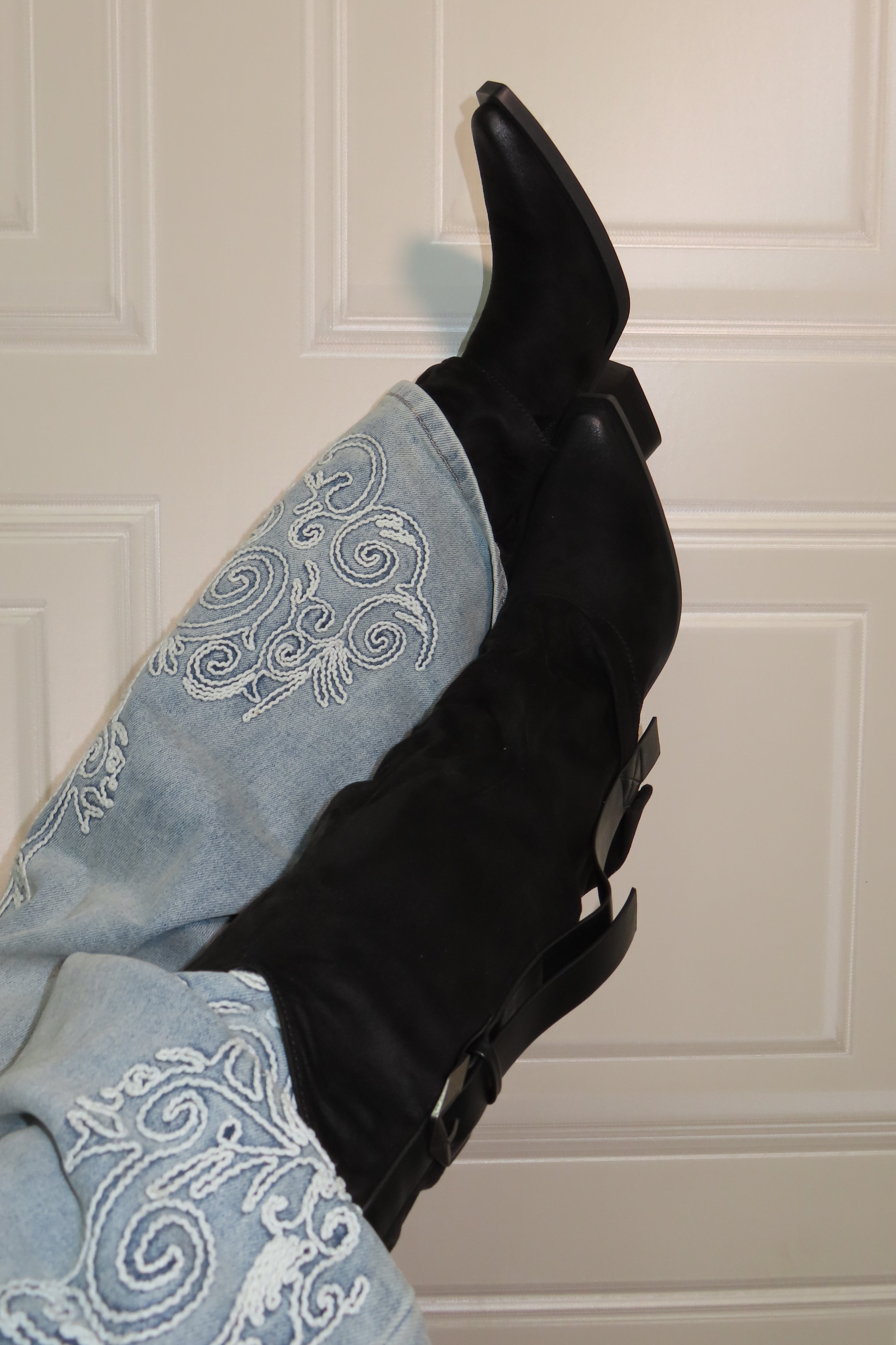 Scarpe stivale camperos con fibia