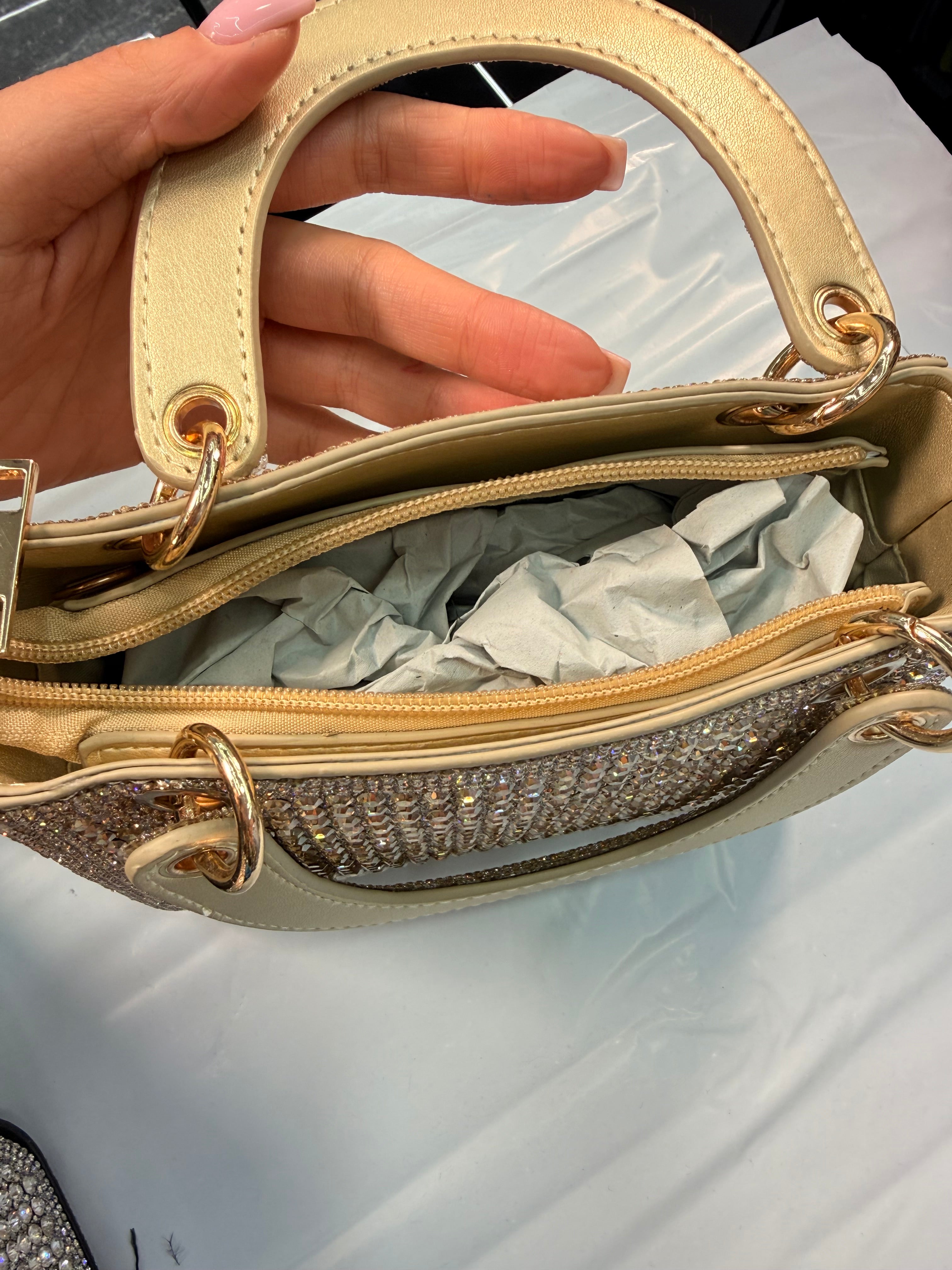 Borsa brillantini con tracolla Myto lady