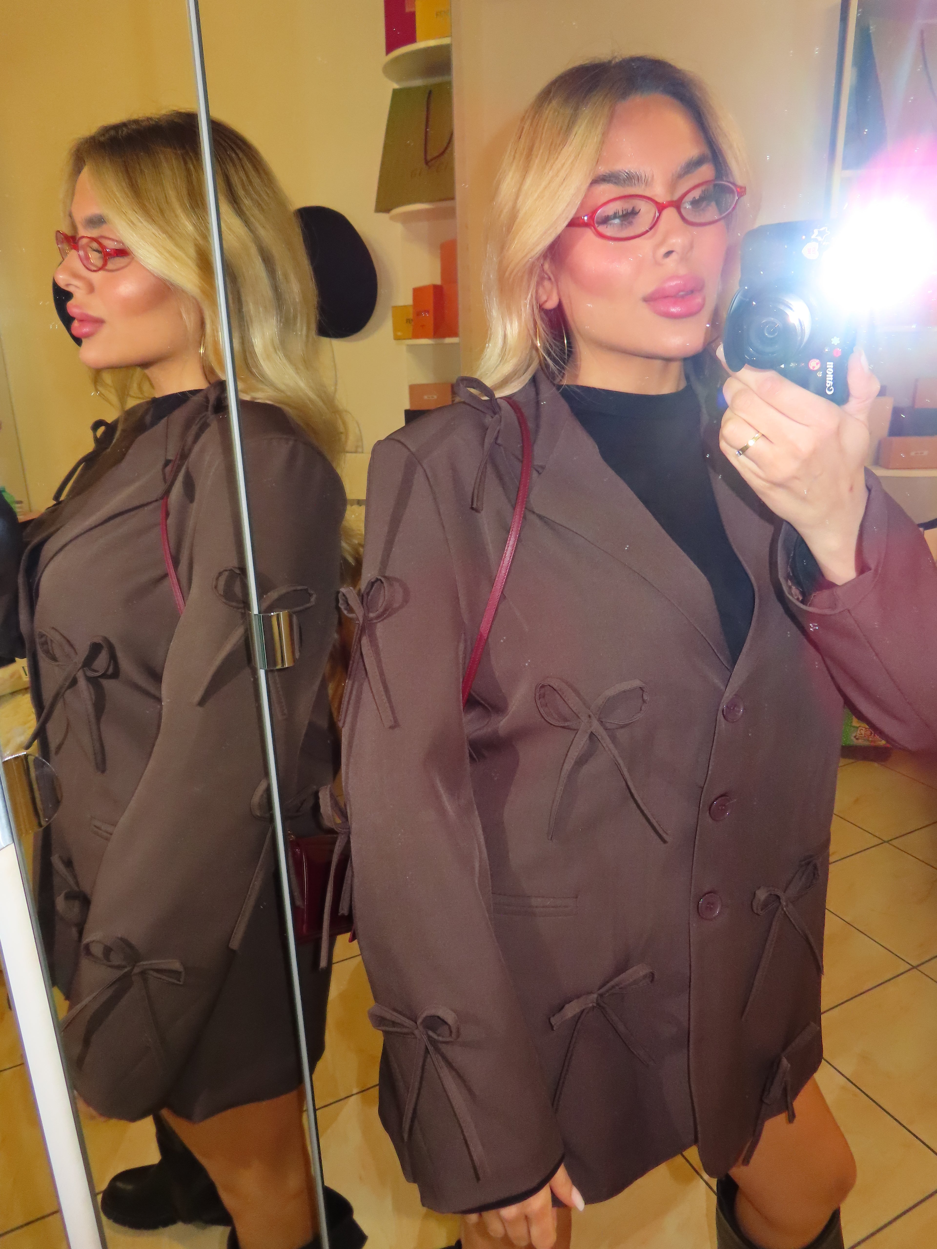 Giacca con fiocchi e spalline