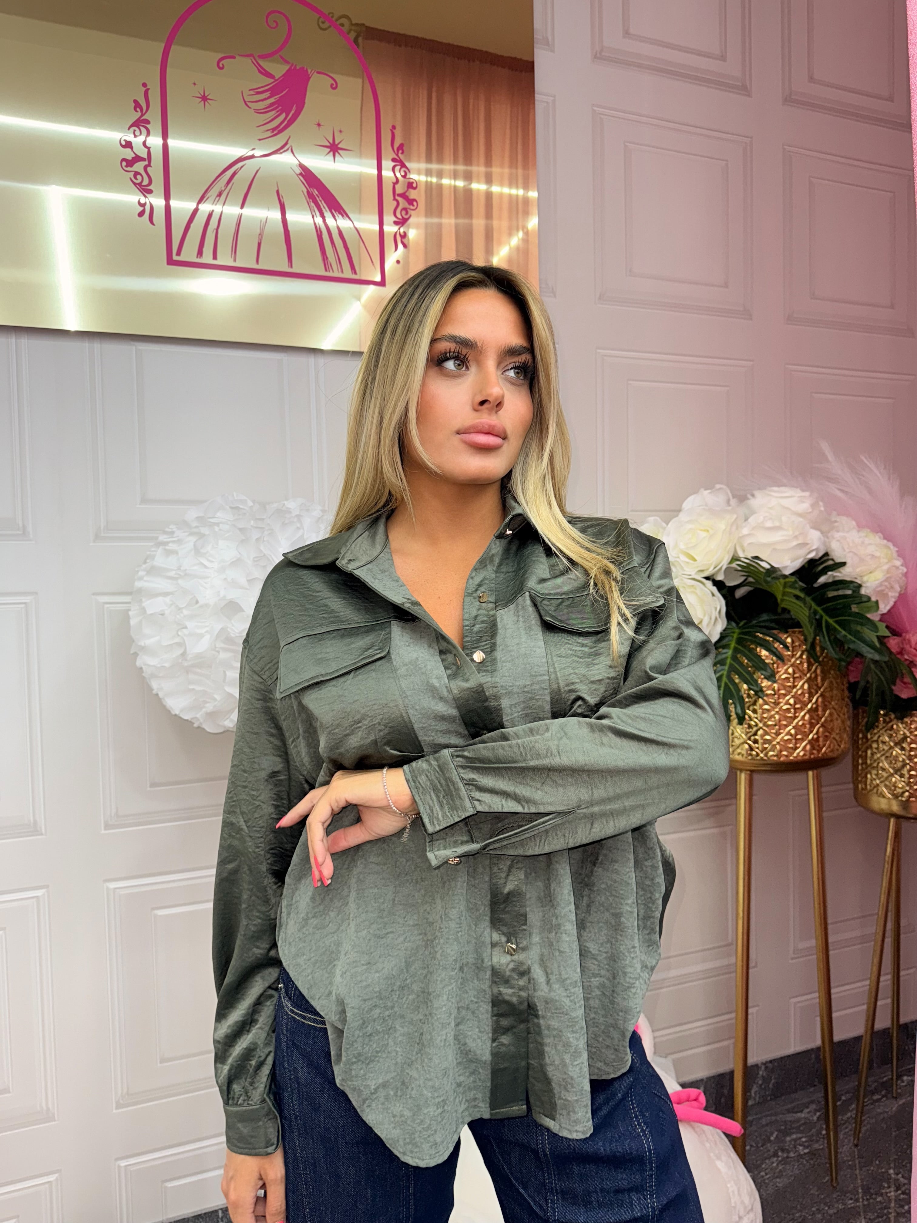Camicia luce raso