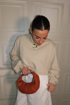 Felpa garzata JustWest con spalline longsleeve Annette