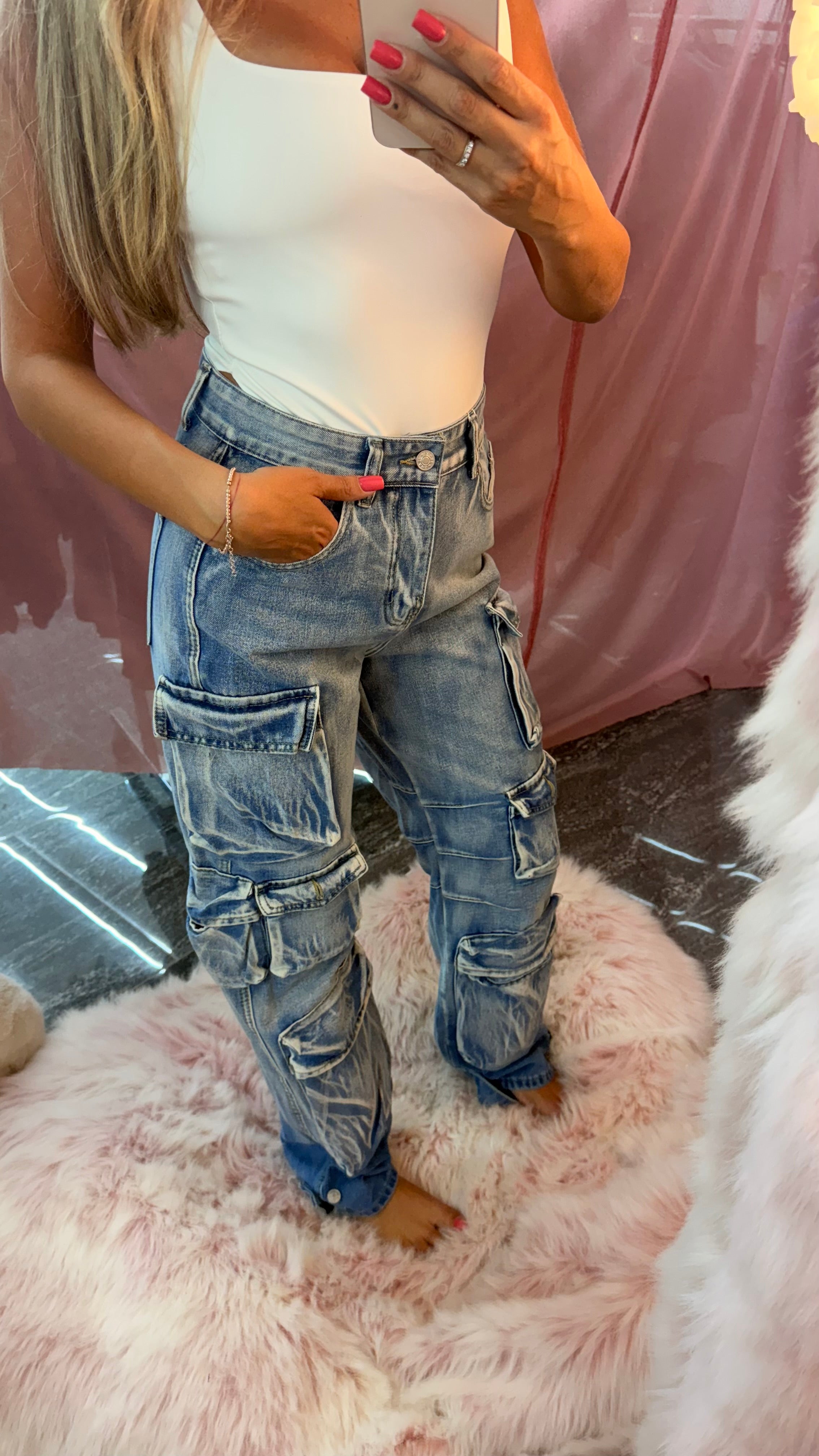 Jeans tasker ice