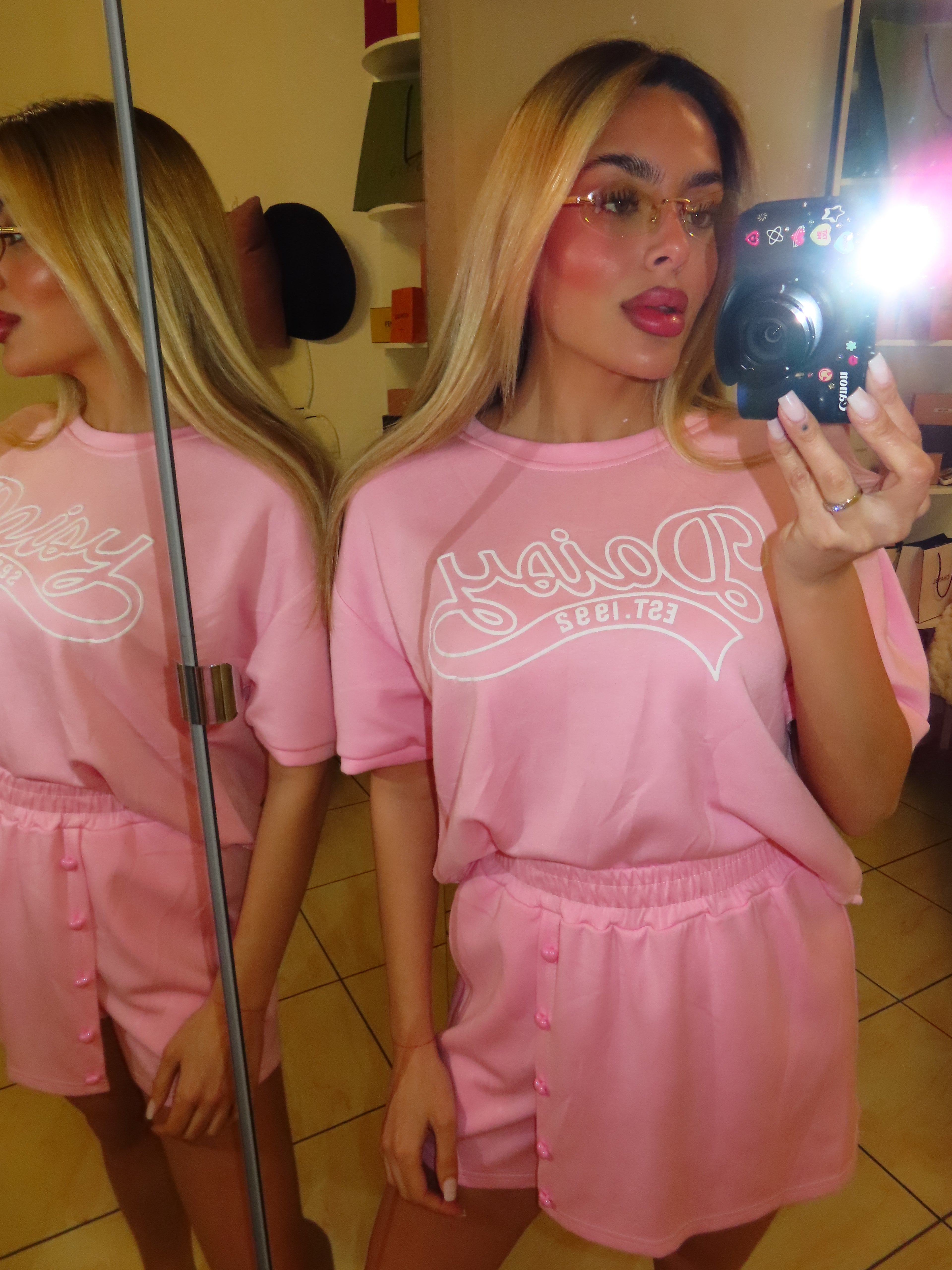 Completo maglia e gonna pantaloncino Daisy