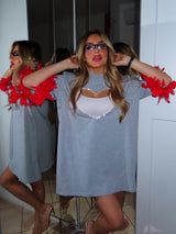 Maglia over CUORE CRYSTAL