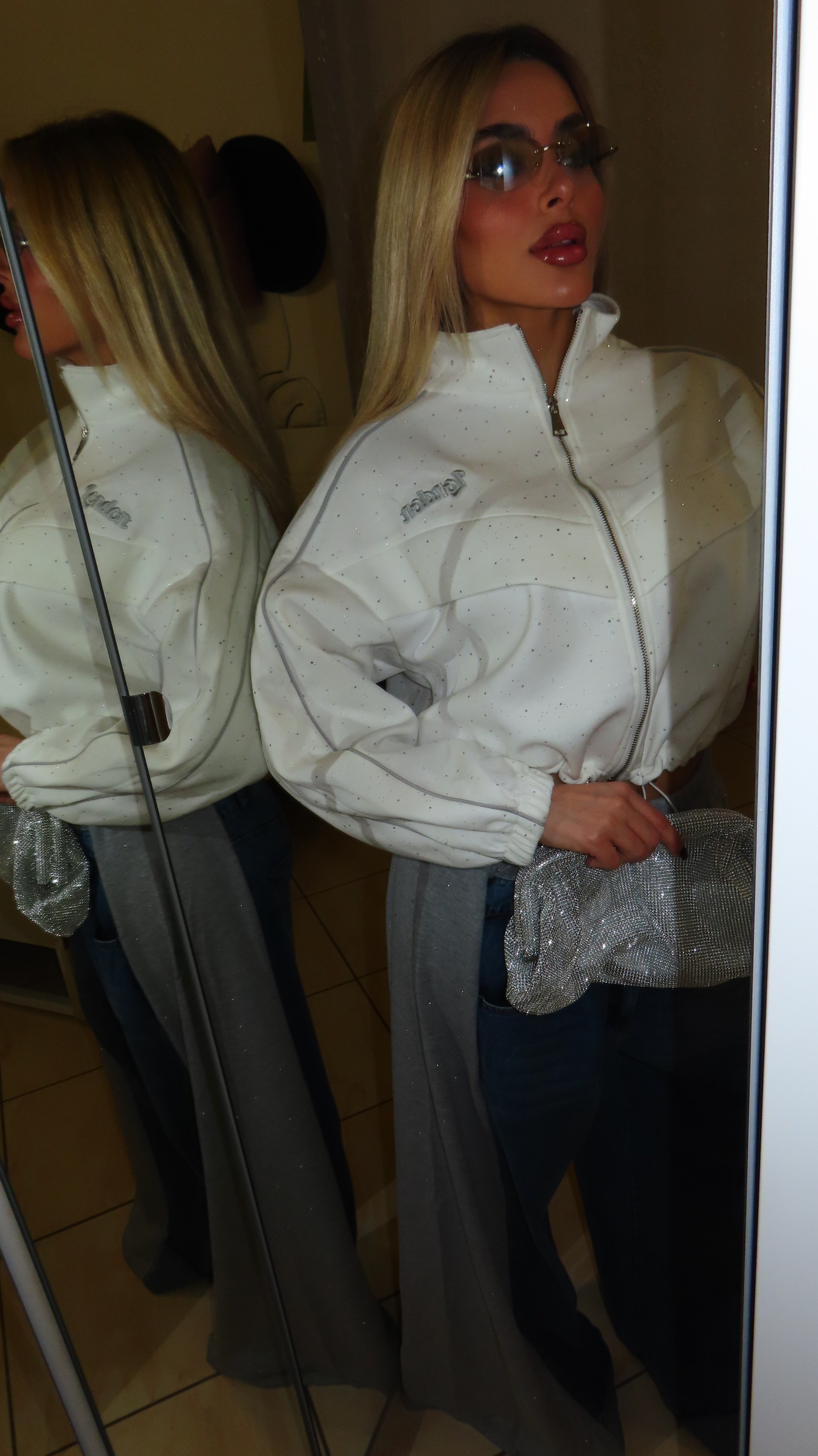 Felpa London con brillantini