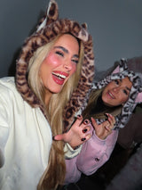 Felpa con pelliccia all interno I love cat