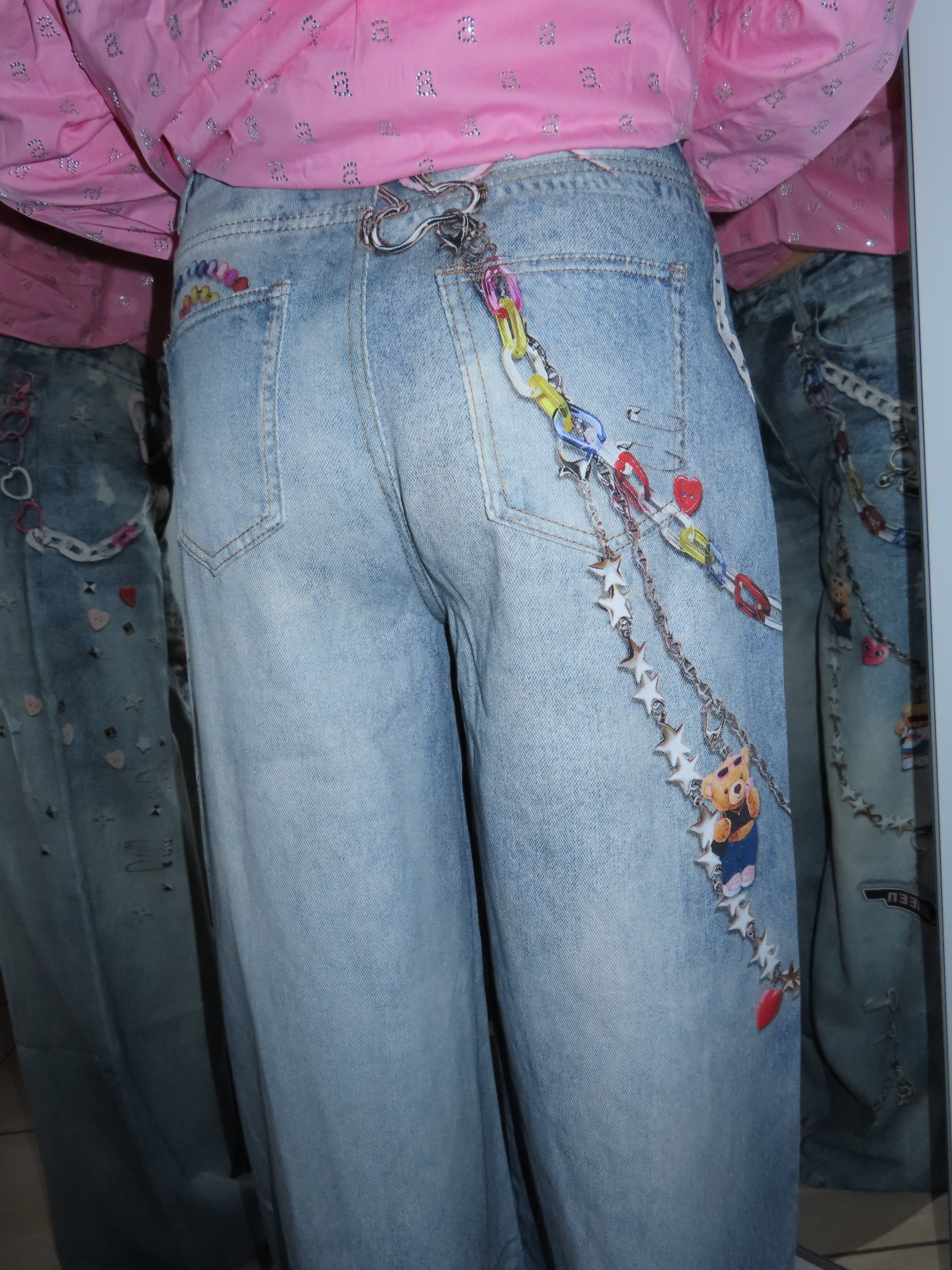 Jeans ciondoli SUPER denim chiaro