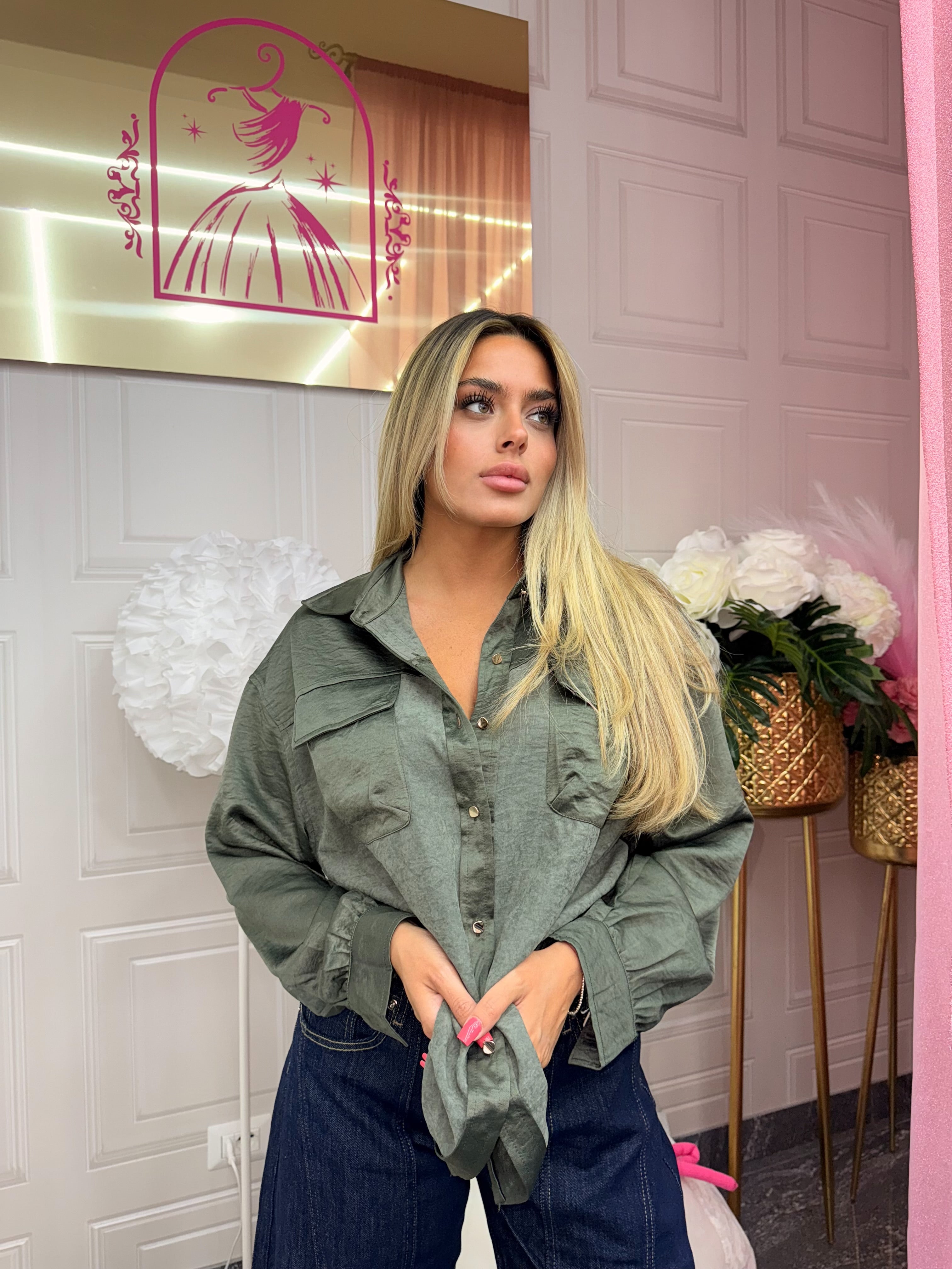 Camicia luce raso