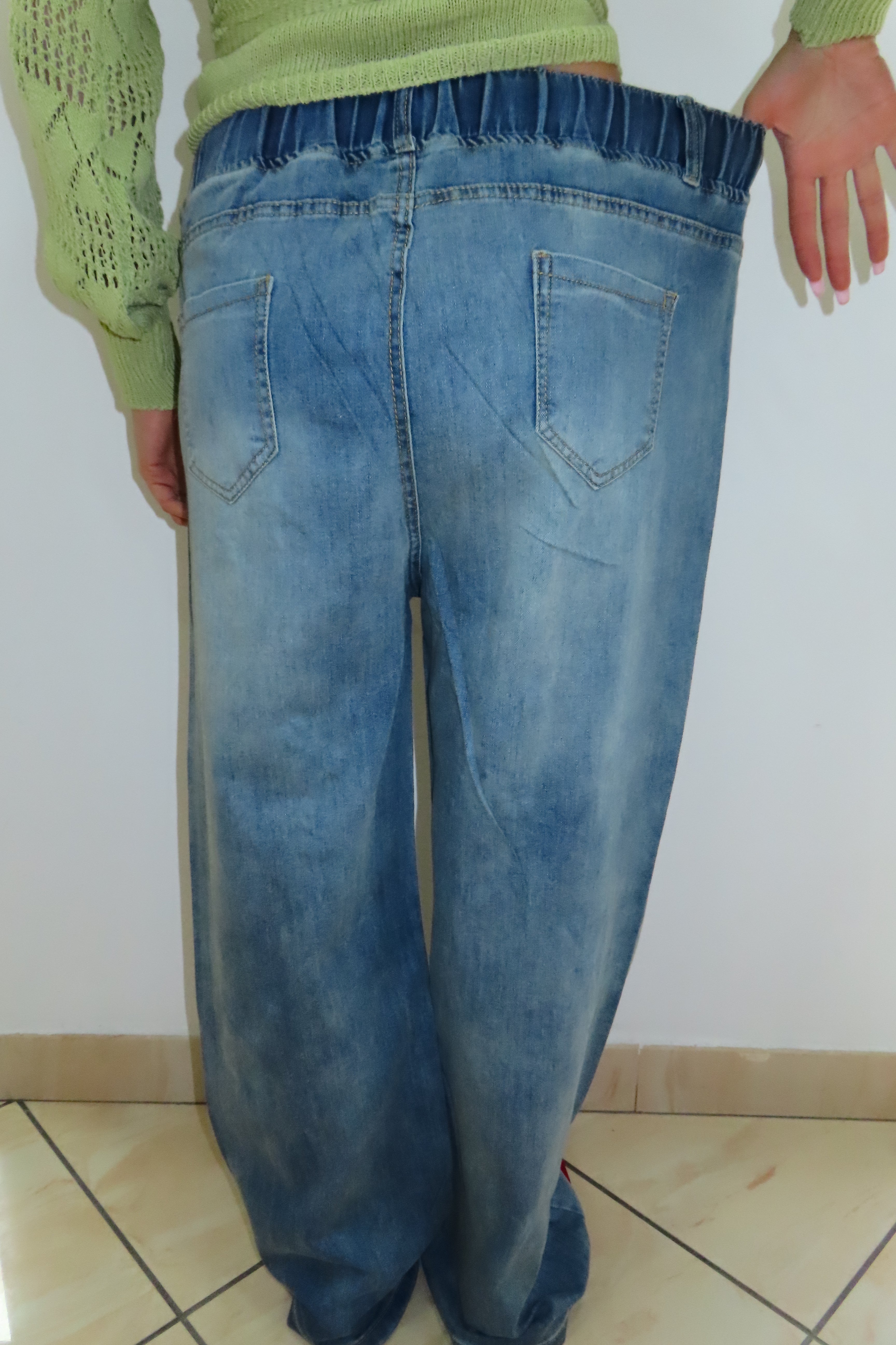 Jeans fiocco glitter