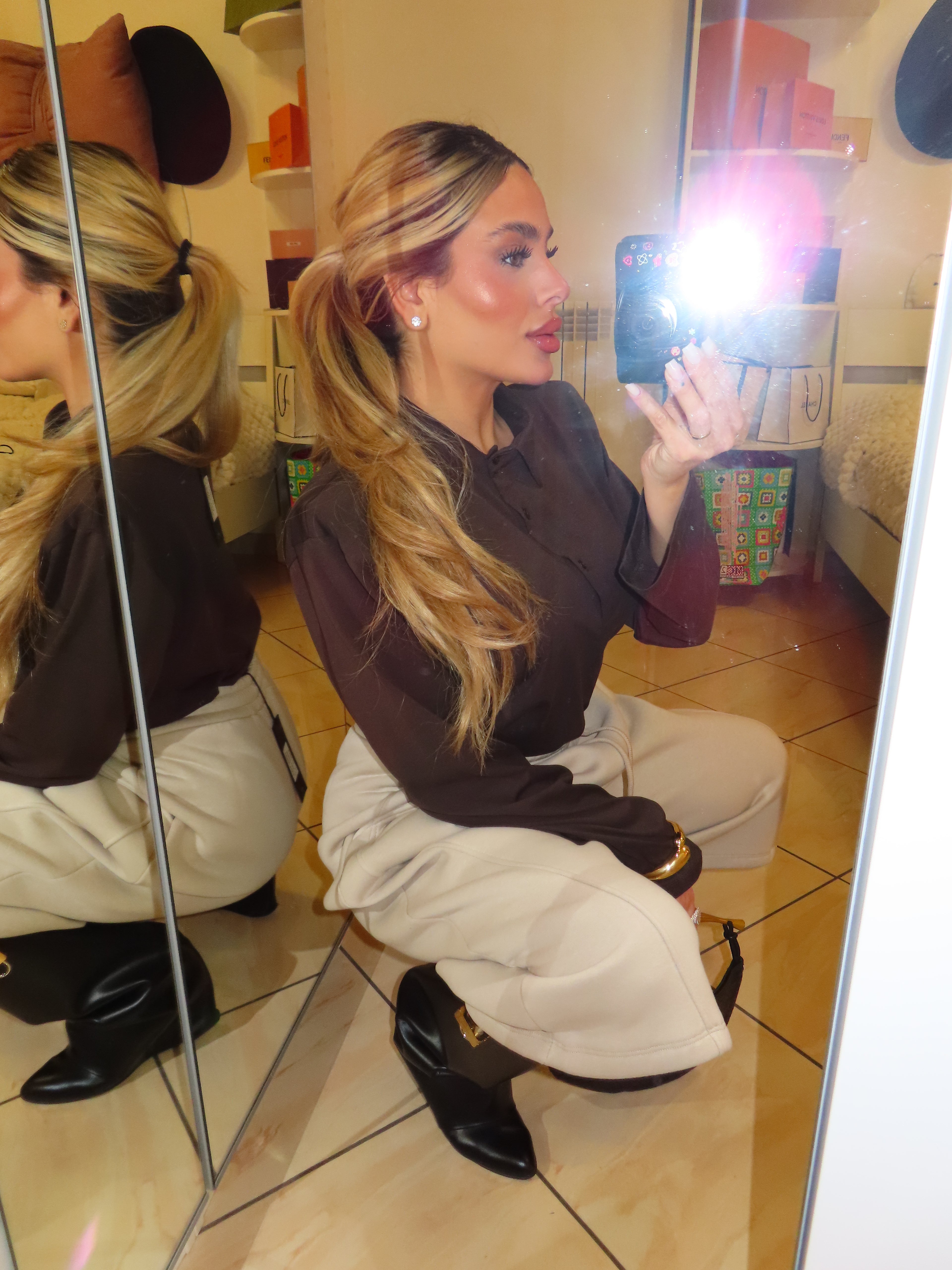 Maglia con bottoncino e spallina JustWest
