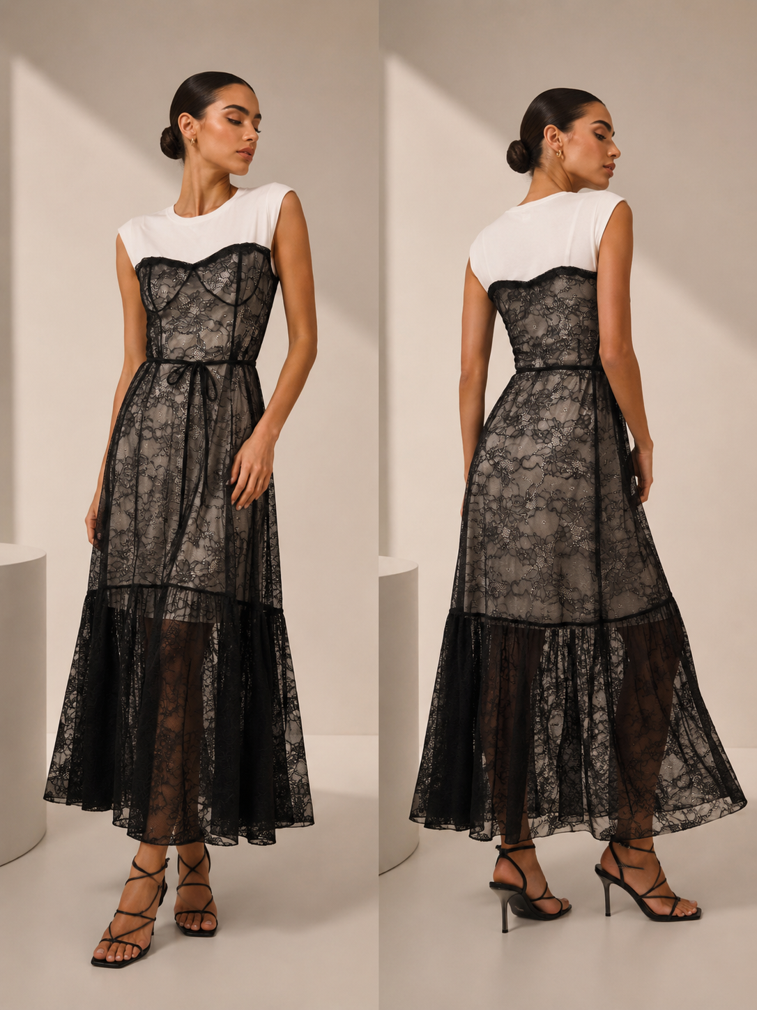 Dress pizzo black