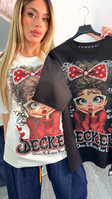 Maglia decked Brillantinata