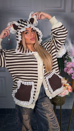 Maglione orso con orecchie