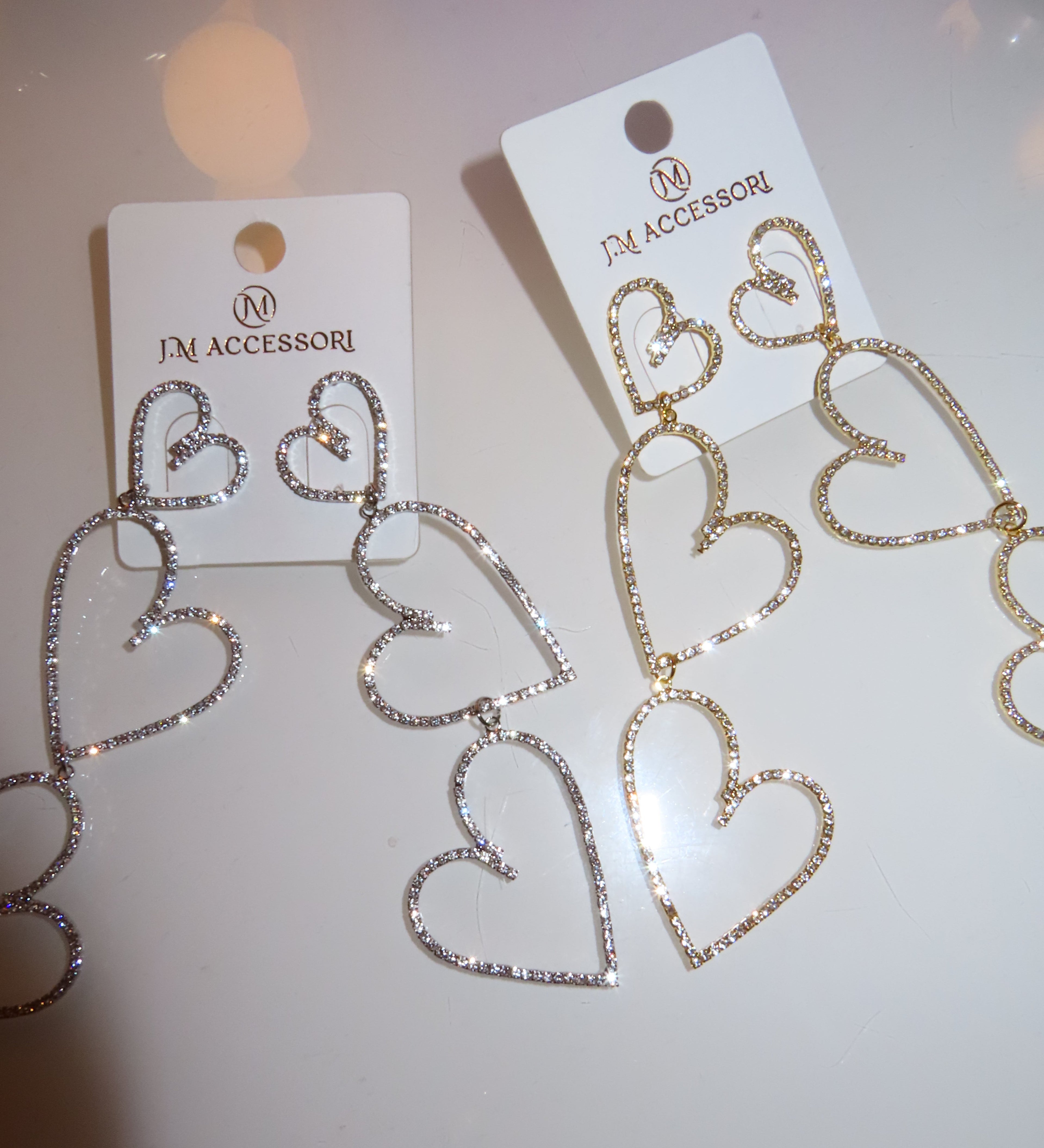 Orecchini a cuore pendente