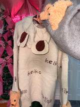 Felpa in lana maglione con orsetti