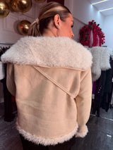 Giubbino montone crema