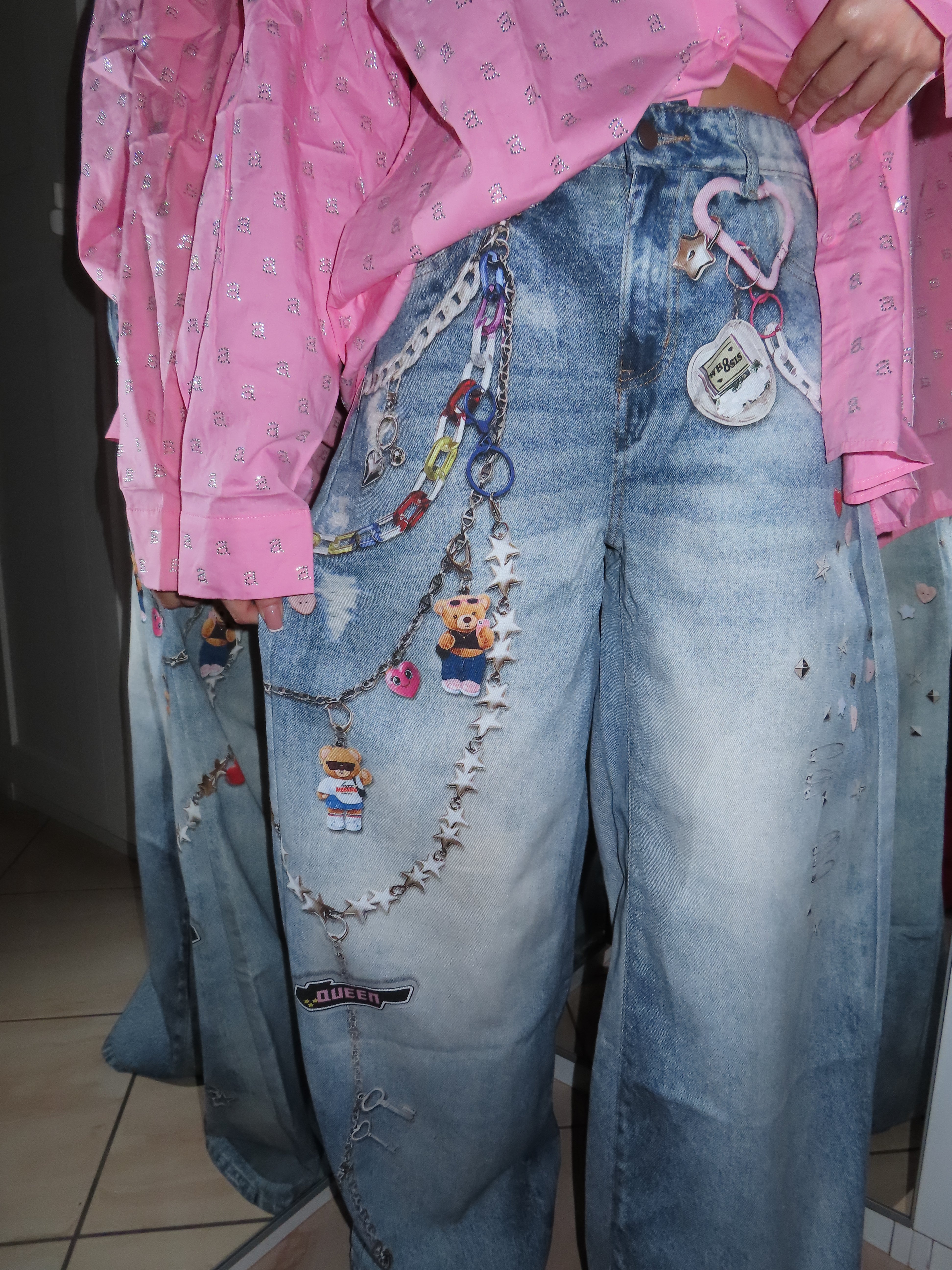 Jeans ciondoli SUPER denim chiaro