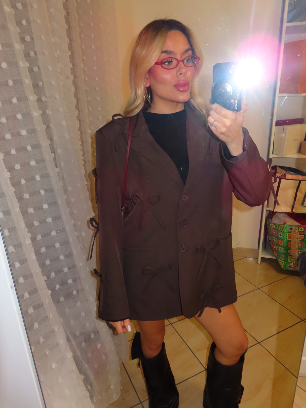 Giacca con fiocchi e spalline