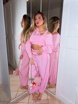 Completo tre pezzi pantalone con molla in vita