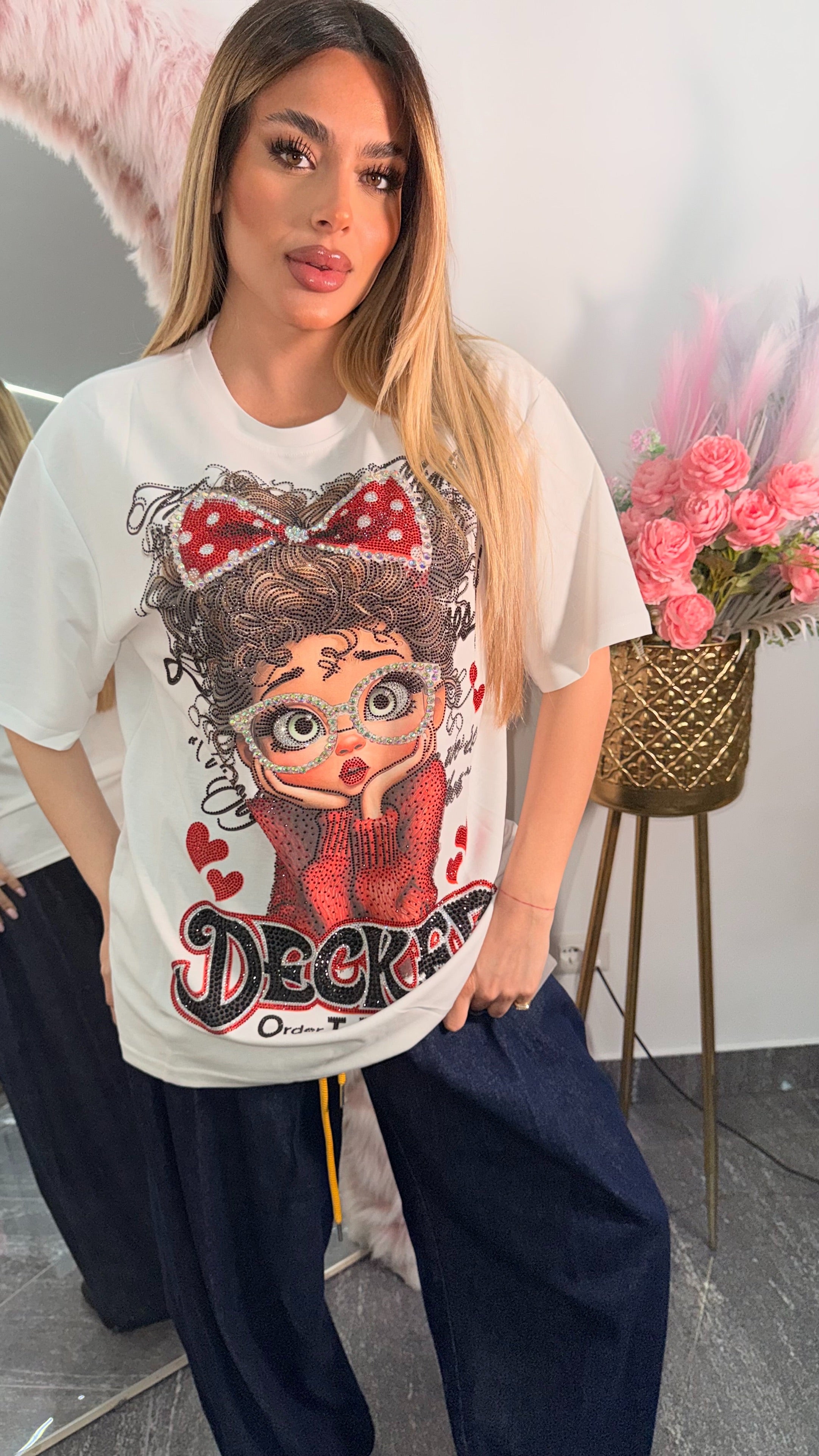 Maglia decked Brillantinata