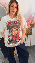 Maglia decked Brillantinata