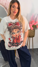 Maglia decked Brillantinata