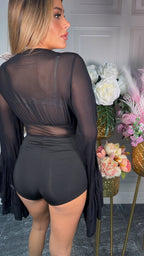 Body velato farfalla