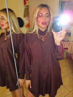 Camicia lunga con bottoncini