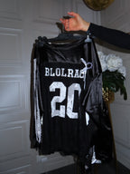 Maglia con scollo a barca e trasparenze Blolrace