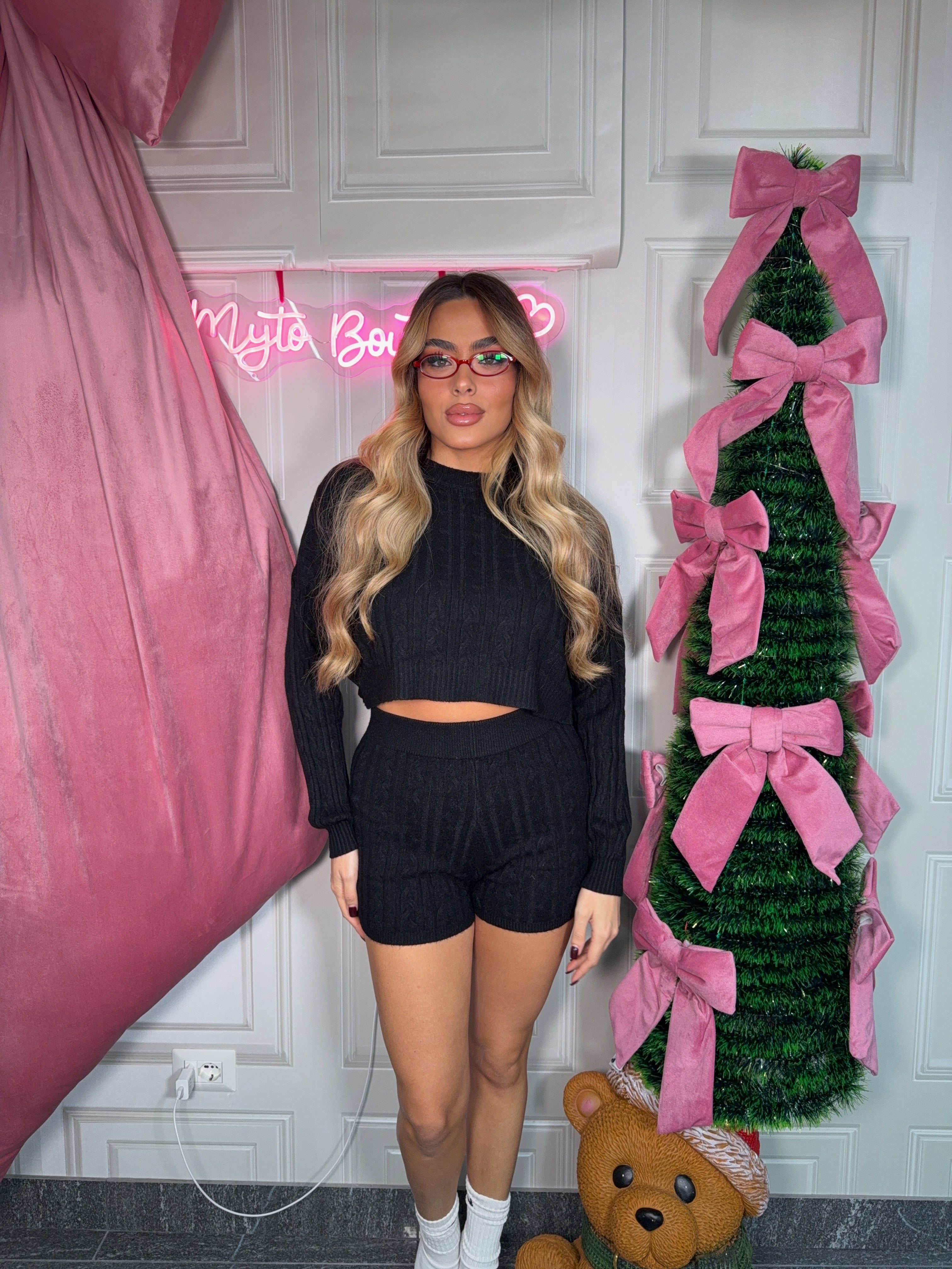 Completo in misto lana Maglioncino e culotte