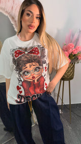 Maglia decked Brillantinata