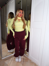 Maglia scollo pendente in Lycra