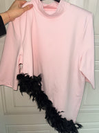 Maglia Crystal con taglio trasversale Plume