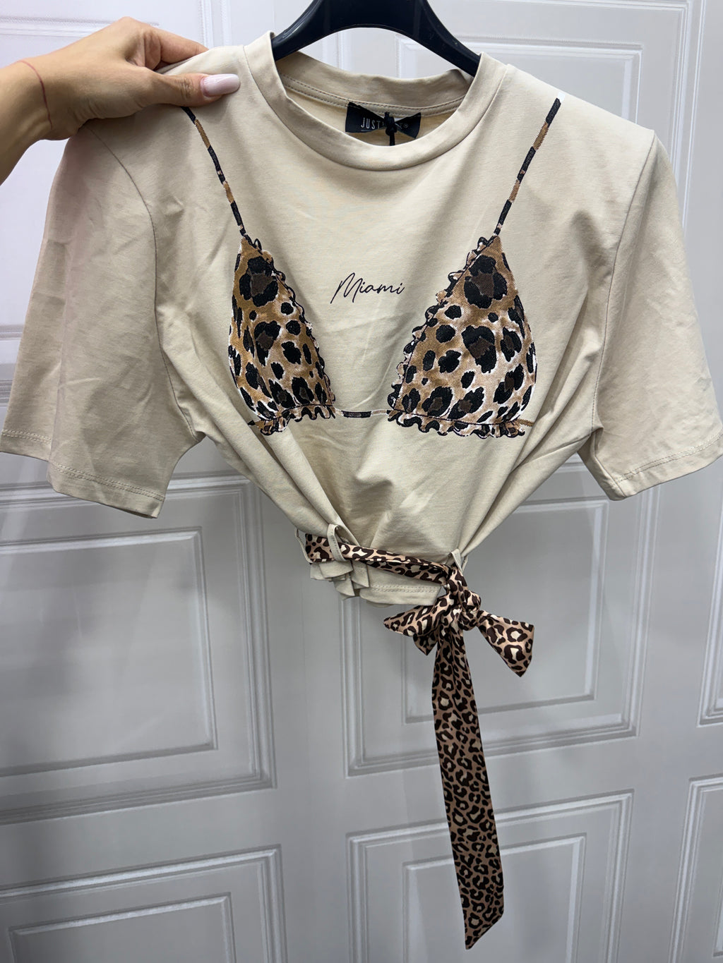 T shirt Miami leopard JustWest