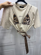T shirt Miami leopard JustWest